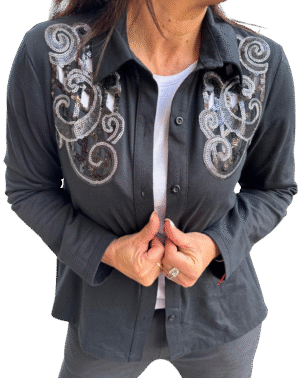 Camisa Charretera Calada