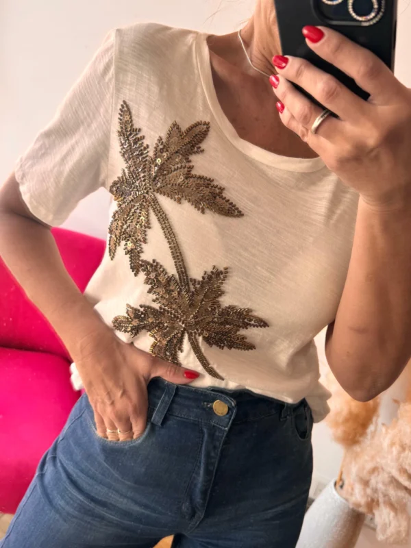 Remera Flame Palm