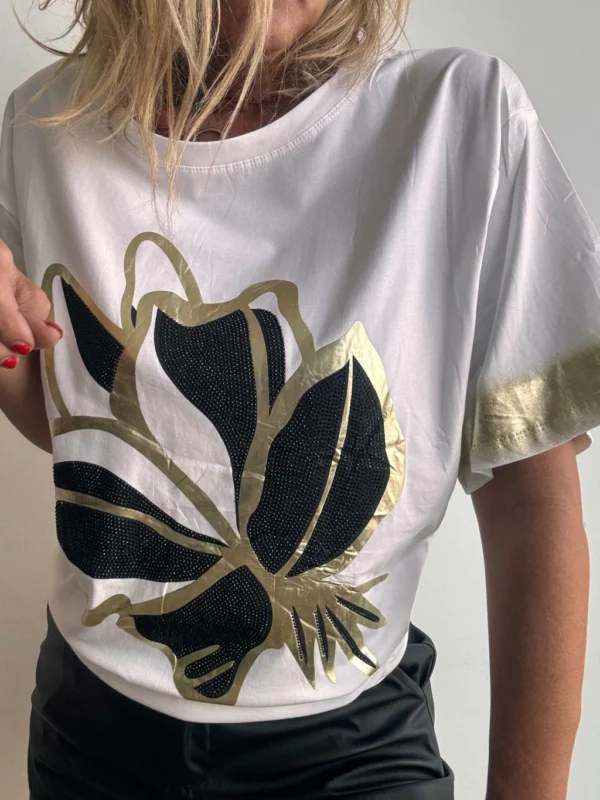 Remera Golden Bloom