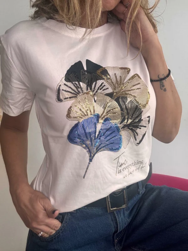 Remera Golden Leaf