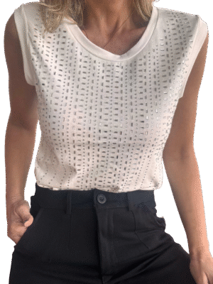 Remera Shine Grid