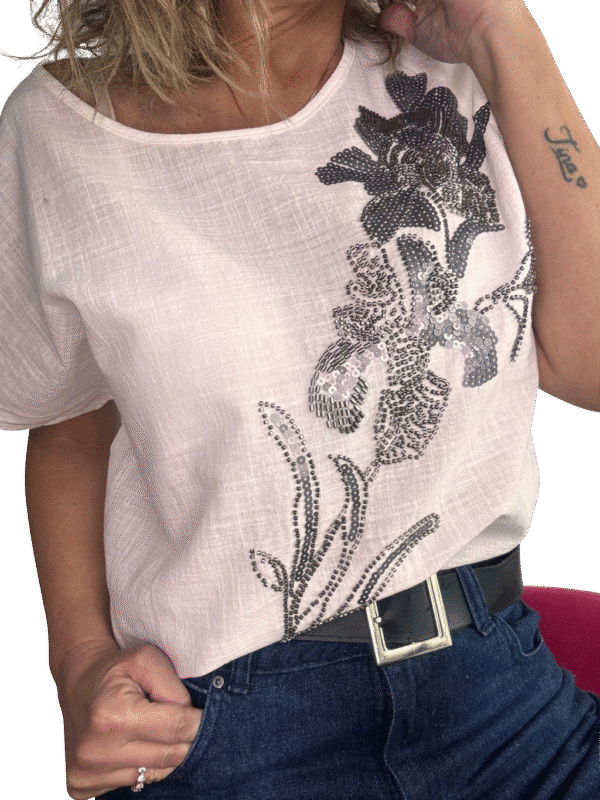 Remera Orquídea Shine