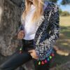 Chaqueta Incaica Flecos Multicolo