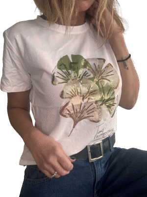 Remera Golden Leaf