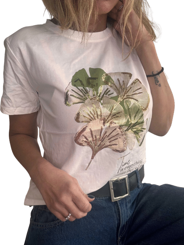 Remera Golden Leaf