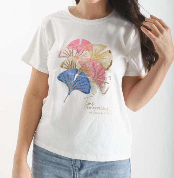Remera Golden Leaf
