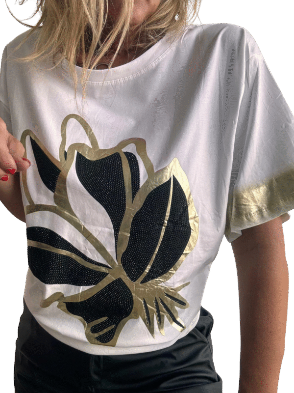 Remera Golden Bloom