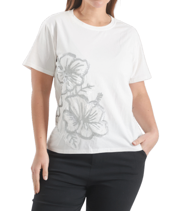 Remera Silver Bloom