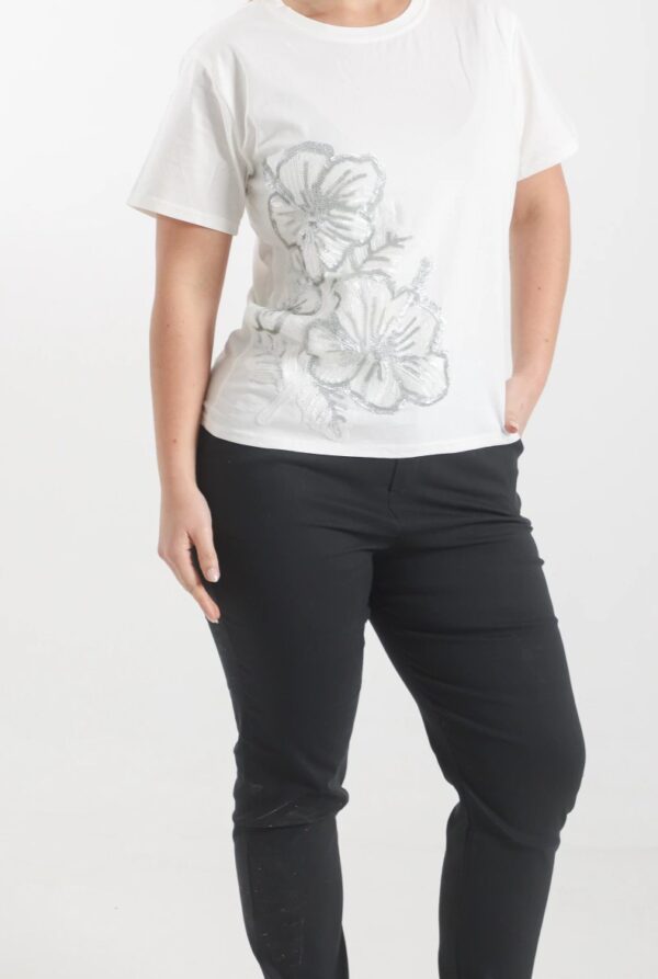 Remera Silver Bloom