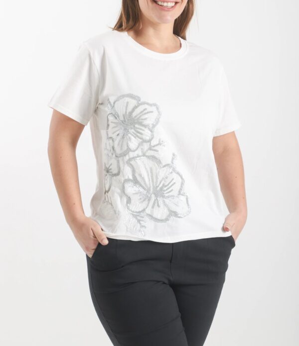 Remera Silver Bloom