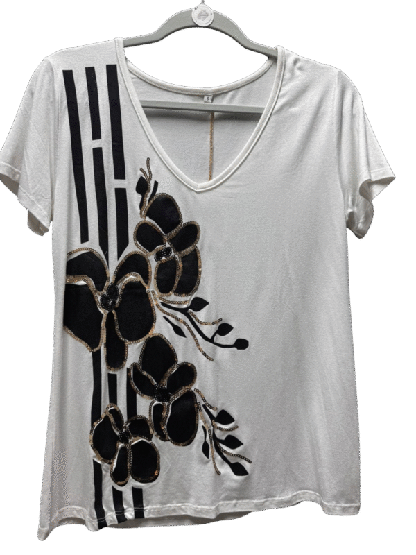 Remera Black Blossom
