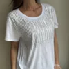 2 x Remera Talle Amplio - LLUVIA CANUTILLOS(7, Blanco) (1) Remera LLUVIA