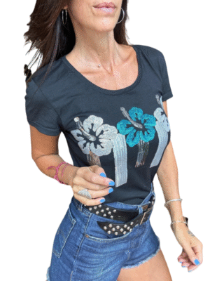 Diseño sin título (1) Remera Palm Shine