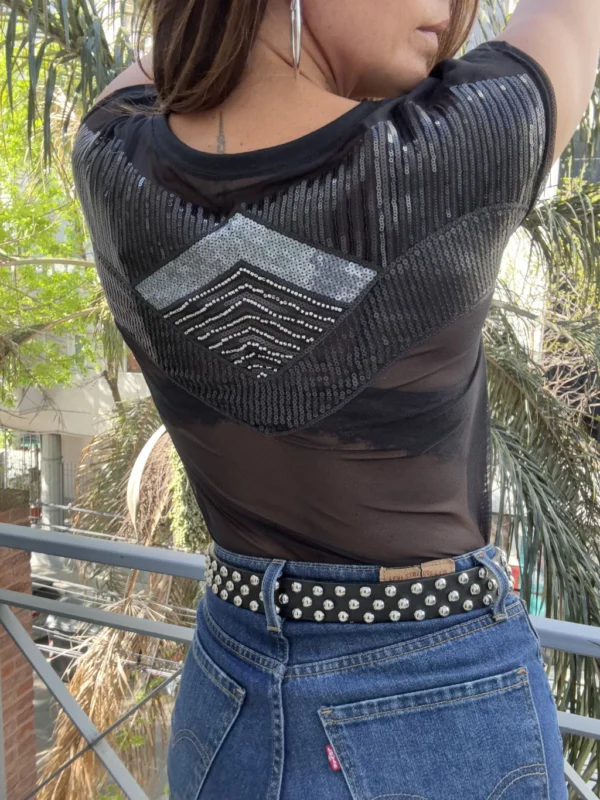 Remera Silver Back Shine