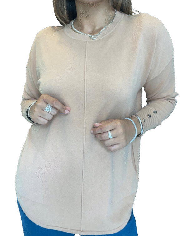 Sweater Líneas Nude