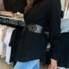 Camisa Vestido Noir Chic