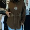 Camisa Vestido Noir Chic