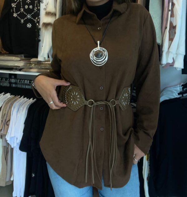 Camisa Vestido Noir Chic