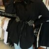 Camisa Vestido Noir Chic