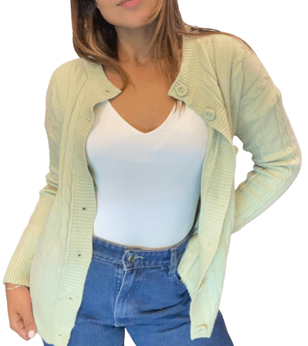 Cardigan Mint Romance